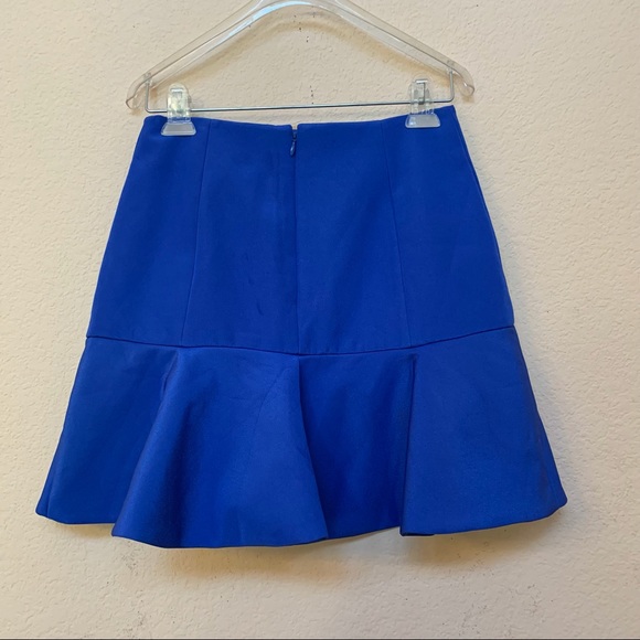 Finders Keepers Blue Ruffle Hem Skirt - Picture 3 of 7